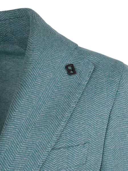 Pleteni blejzer Brera s herringbone uzorkom plava
