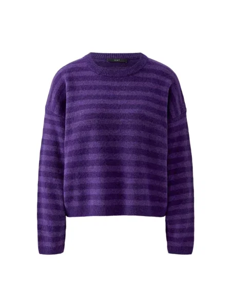 Sweter Oui wełniany fioletowy