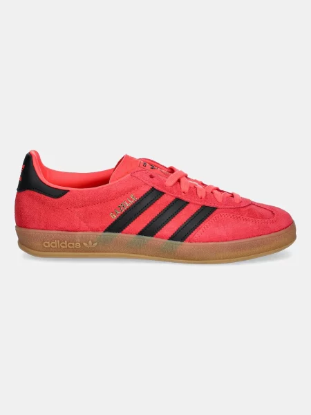 Σουέτ αθλητικά παπούτσια adidas Originals Gazelle Indoor κόκκινο