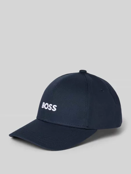 BOSS czapka z daszkiem z aplikacją niebieski