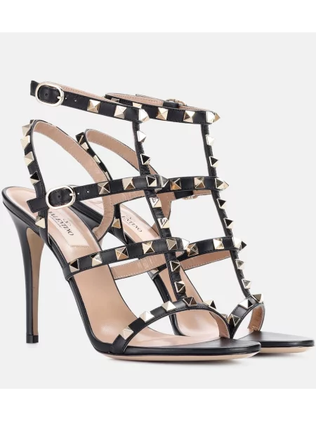 Sandale Valentino Garavani din piele negru