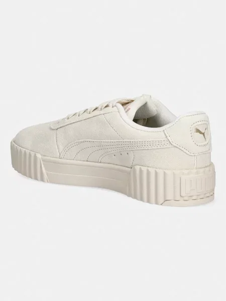 Velúr félcipő Puma bézs