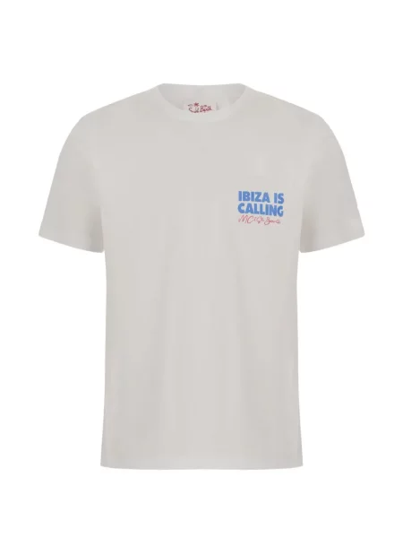 Tricou grafic Mc2 Saint Barth cu imagine alb