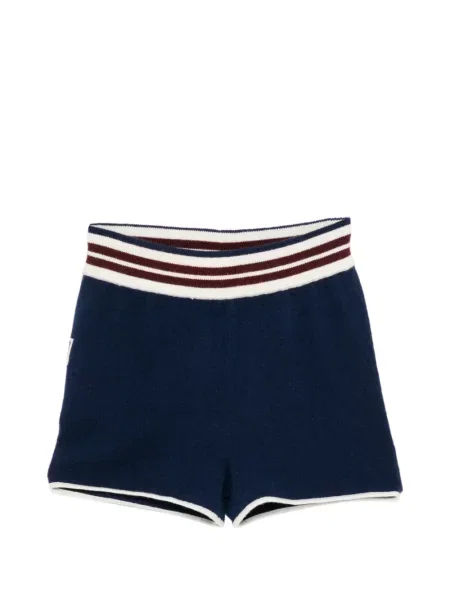 Pantaloni scurți de sport Cuddleup tricotate albastru