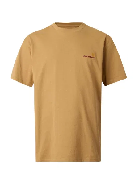 Carhartt WIP Tricou American Script curry galben