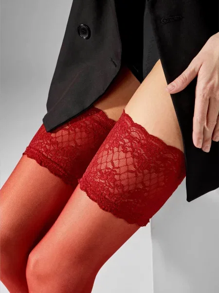 Чулки Legs красные