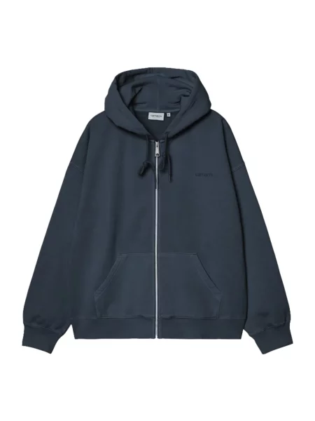 Bluza z kapturem Carhartt Wip z kapturem niebieska
