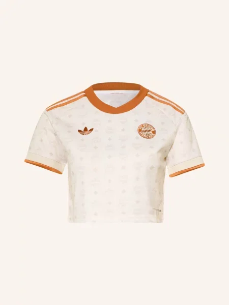 Adidas Krátké Tričko Fc Bayern München Mcm krémová / tmavě oranžová
