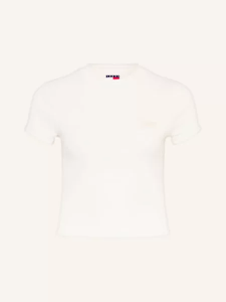 Tommy Jeans Koszulka Kobiety jednolity S biały