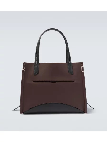 Usnjena torba Jw Anderson bordo