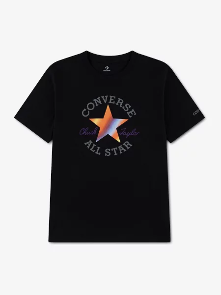 CONVERSE Tricou INDUSTRIAL BY NATURE DCTP gri închis / lila / portocaliu negru