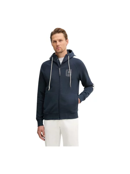 Bluza z kapturem Aeronautica Militare z kapturem z logo niebieska