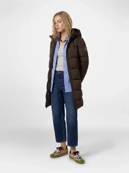 Armani Exchange De puf palton maro