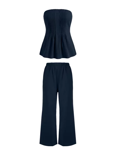 Imily Bela Costum cu pantaloni bleumarin