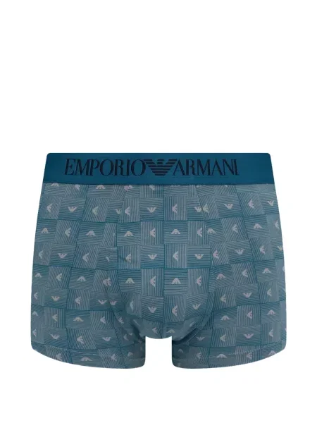 Boxeri Emporio Armani cu autograf albastru