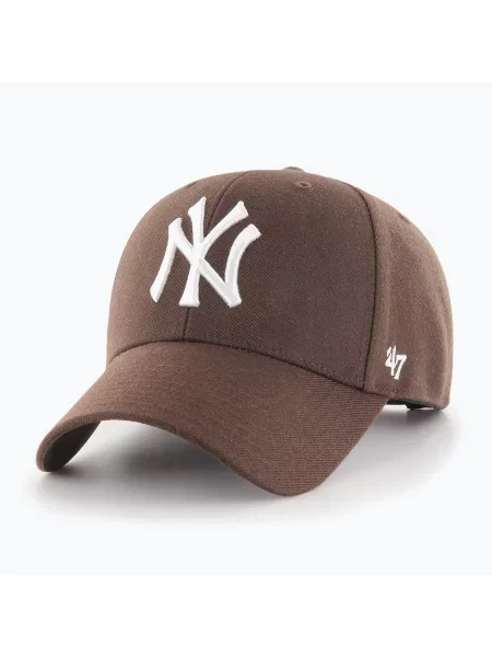 Czapka z daszkiem 47 Brand MLB New York Yankees MVP brown brązowa