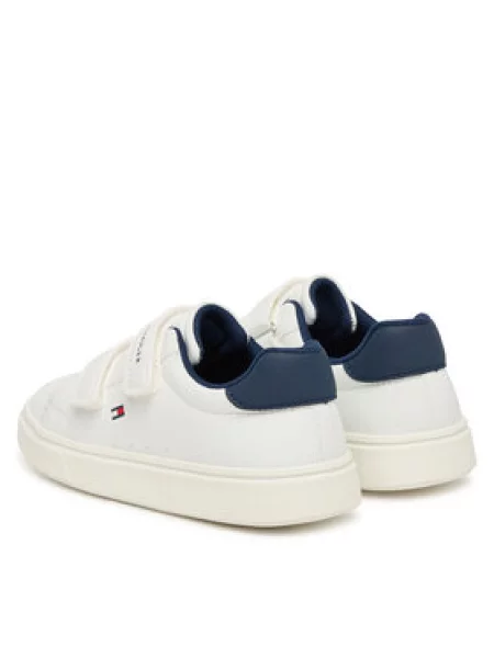Sneakersy Tommy Hilfiger Low Cut Velcro Sneaker S biela