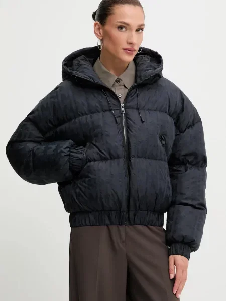 Пухено яке MSGM зимен модел черно