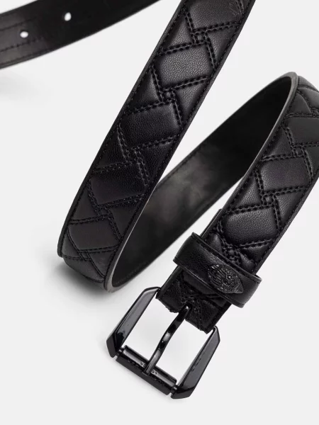 Шкіряний ремінь Kurt Geiger London KENSINGTON чорний