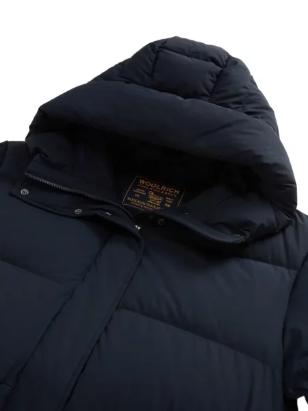 Geacă parka Woolrich cu glugă albastru
