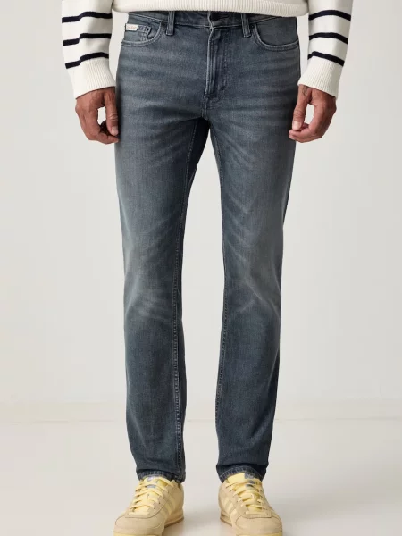 Calvin Klein Jeans blugi slim fit pentru bărbați gri