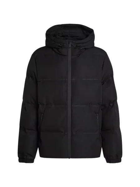 Geacă de blugi Karl Lagerfeld Jeans cu autograf negru