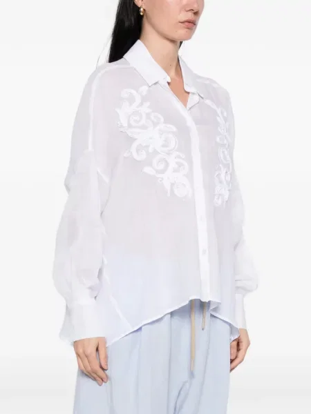 Haftowana koszula Ermanno Firenze biała