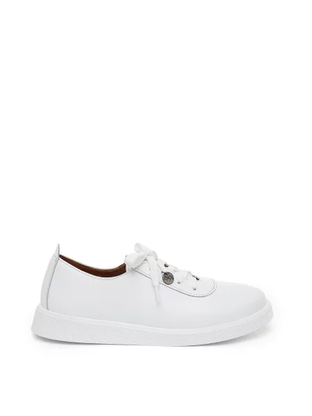 ISSA Plus Кеди низькі Шкіра білий