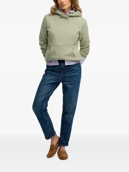 Hoodie Superdry με κέντημα με κορδόνι πράσινο