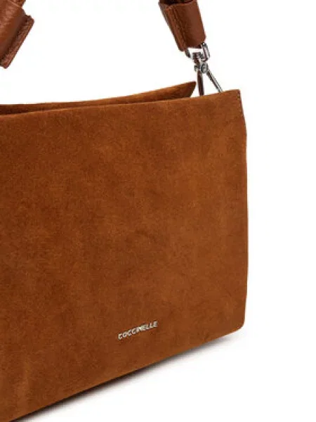 Coccinelle crossbody torba za žene od brušene kože smeđa