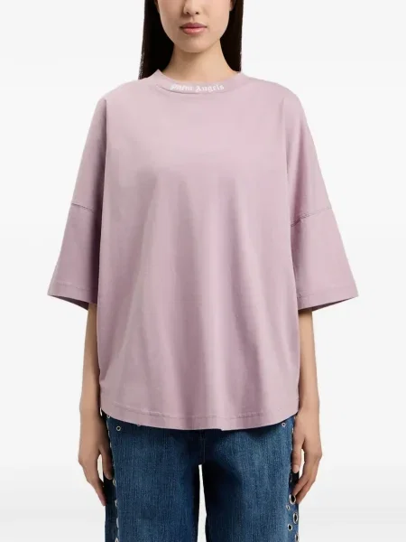 Tricou Palm Angels cu autograf violet
