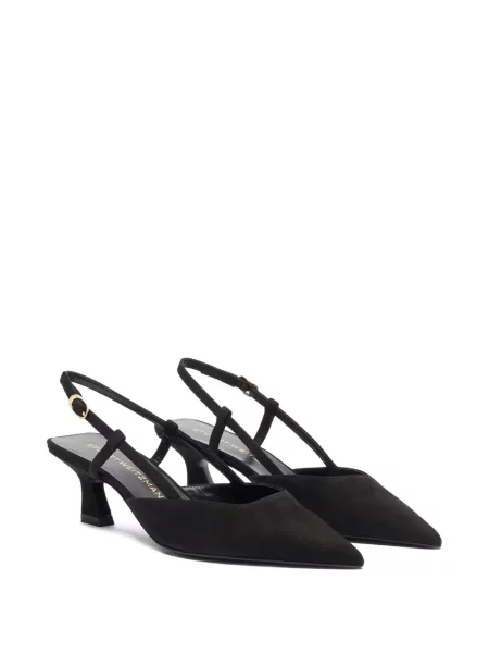 Pantofi cu toc Stuart Weitzman slingback negru