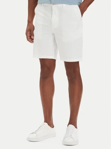 BOSS BLACK Pantaloni scurți | Modern fit alb