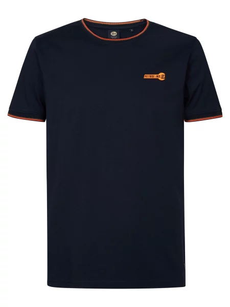 Petrol Industries Tricou portocaliu negru