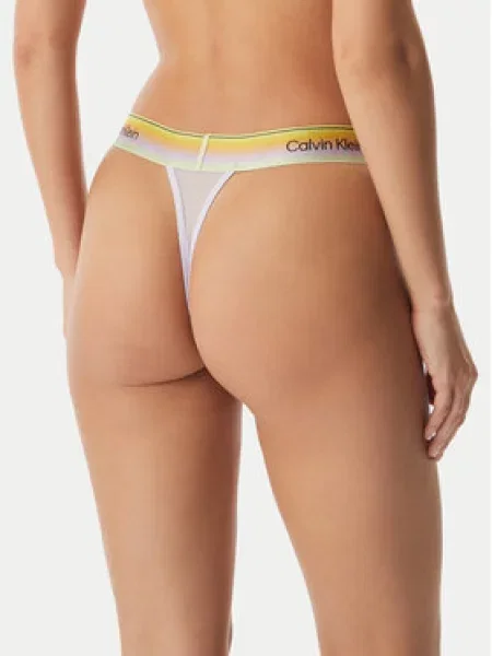 Calvin Klein Underwear Tanga žlutá / lenvandulová / meruňková černá