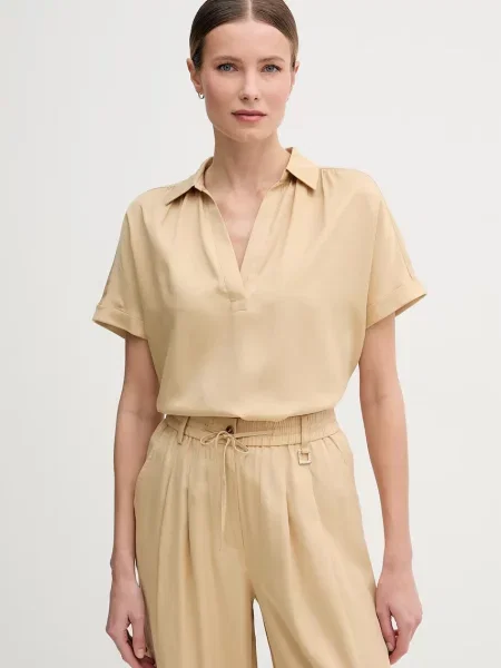 Joop! bluză pentru femei cu lyocell bej