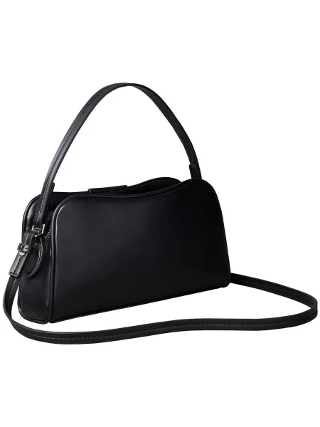 Calvin Klein Kabelka Emblem Trio Top Handle Camera Ba čierna
