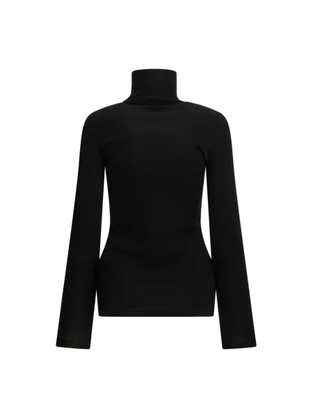 Sweter z golfem Max Mara wełniany do golfa czarny