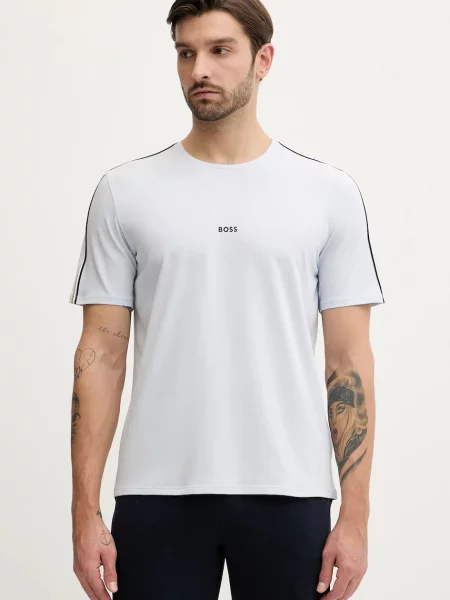 BOSS loungewear kratka majica z elastanom Unique T-Shirt modra