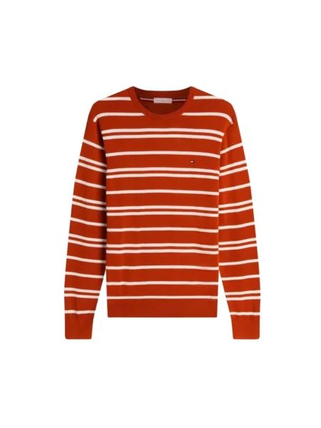 Sweter Tommy Hilfiger z okrągłym dekoltem