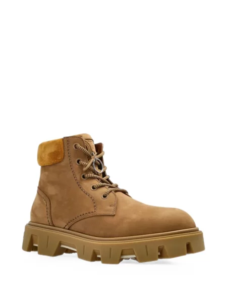 Botine Moncler din piele de căprioară chunky