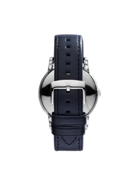 Zegarek Emporio Armani skórzany klasyczny szary