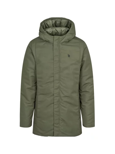 U.S. POLO ASSN. Palton de primăvară-toamnă UMKali închis verde