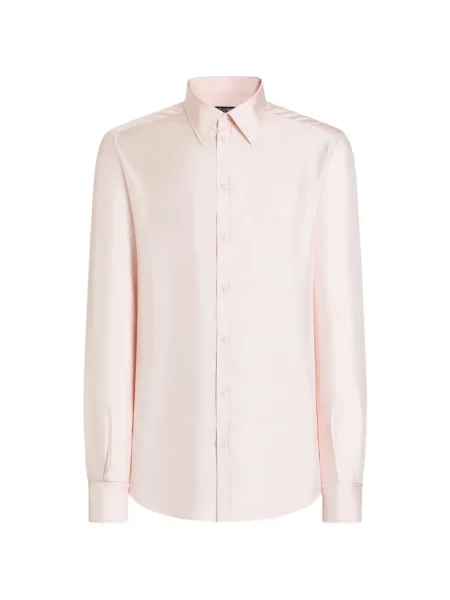 Cămașă Dolce & Gabbana de mătase roz