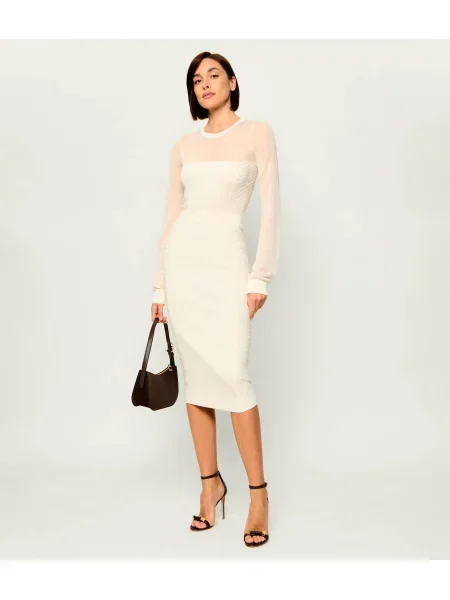 Elisabetta Franchi Rochie cu adaos de mătase
