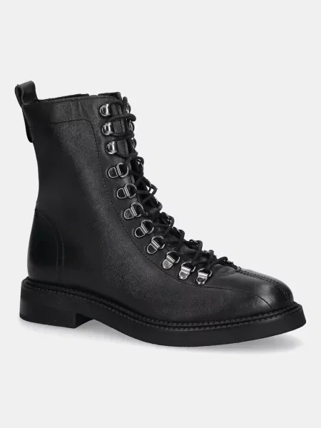 Answear.LAB bocanci de piele cu plat negru