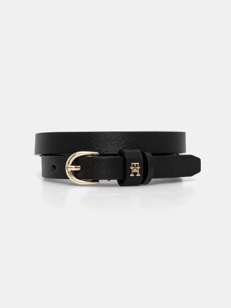 Tommy Hilfiger ζώνη γυναικεία δερμάτινη μαύρο