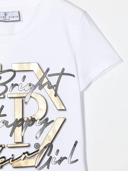Dětské tričko Philipp Plein bílé