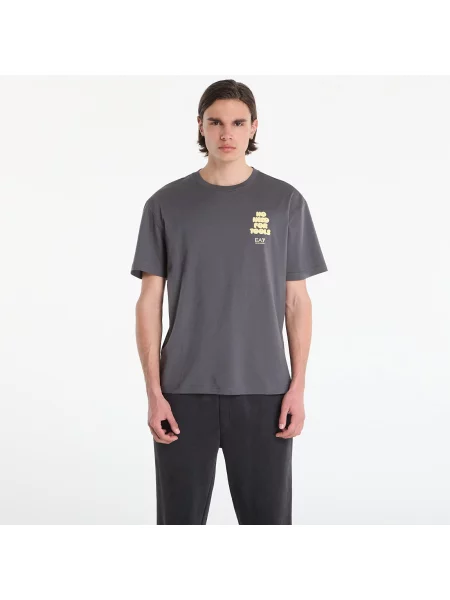 T-shirt Emporio Armani Train Graphic T-Shirt Gray Pinstripe L