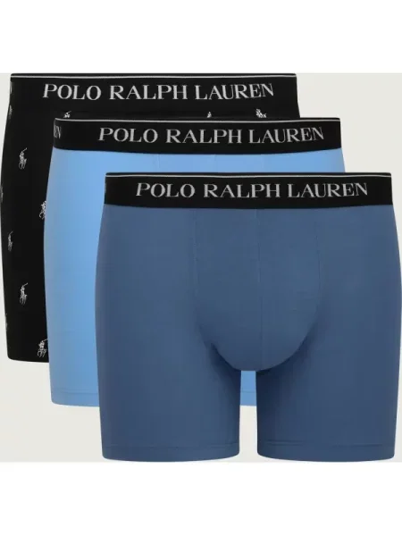 Boxeri Ralph Lauren Boxer Brief Blue/ Black M negru